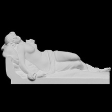 siesta scan sculpture woman louvre france 3dprintable 3d print model - Mito3D