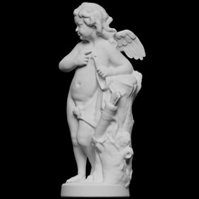 cupid testing arrows scan sculpture louvre france 3dprintable 3d print model - Mito3D