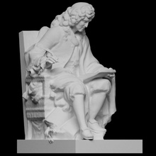 jean racine scan sculpture marble louvre france 3dprintable 3d print model - Mito3D