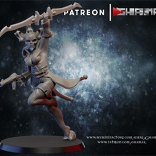 troupe 1 soutien prêt jouets Jeux dragons donjons marteau guerre miniature dnd 40000 sci fy arlequins Harleqin 3d print model - Mito3D