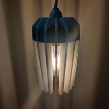mechaflower lampe b22 décoration intérieur lumière éclairage modulaire décor électrique lustre 3d print model - Mito3D
