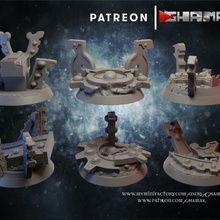 base brinquedos jogos dragões masmorras martelo guerra miniatura dnd 40000 arlequim sci fy patilhas arlequins 3d print model - Mito3D
