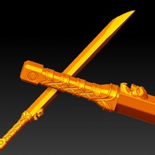 samurai sword oyuncaklar oyunlar 3d print model - Mito3D