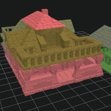 medieval royal casa cerradura abierta 3d print model - Mito3D