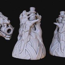 potion souffle vase ballon table dnd 3d print model - Mito3D