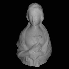bust giovane donna rose florence italy scan 3d print model - Mito3D