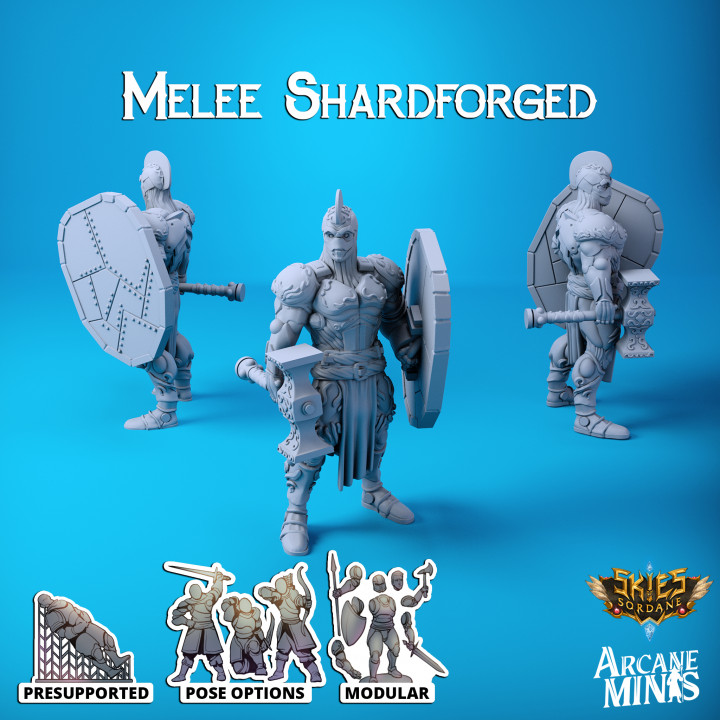 pelea confusa fragmentado artífice gremios juguetes juegos dragones héroe mini modular pirata rpg proteger apoyo espada arma martillo calabozo d 28mm dnd 35mm 3D print model - Mito3D