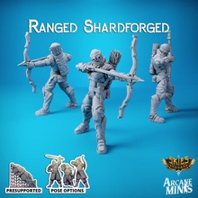 ranged shardforged - artificer guilds toys & games arrow dragons hero mini pirate rpg support weapon rifle bow dungeon d&d 28mm dnd 35mm 32mm options 5e warforged eberron crew presupported pre-supported sordane supported skies 3d print model - Mito3D