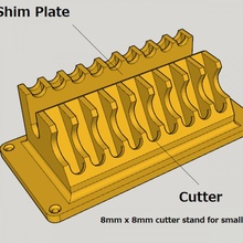8mm Cutter Stand klein Drehmaschinen 3d print model - Mito3D