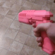 pink one props & cosplay gun 3d print model - Mito3D