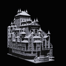 Schloss Drachen Spiel Haus Modell abspielen Tabelle Maquette Rolle Verlies dnd maison jeux Villa Herrenhaus Chateau 3d print model - Mito3D