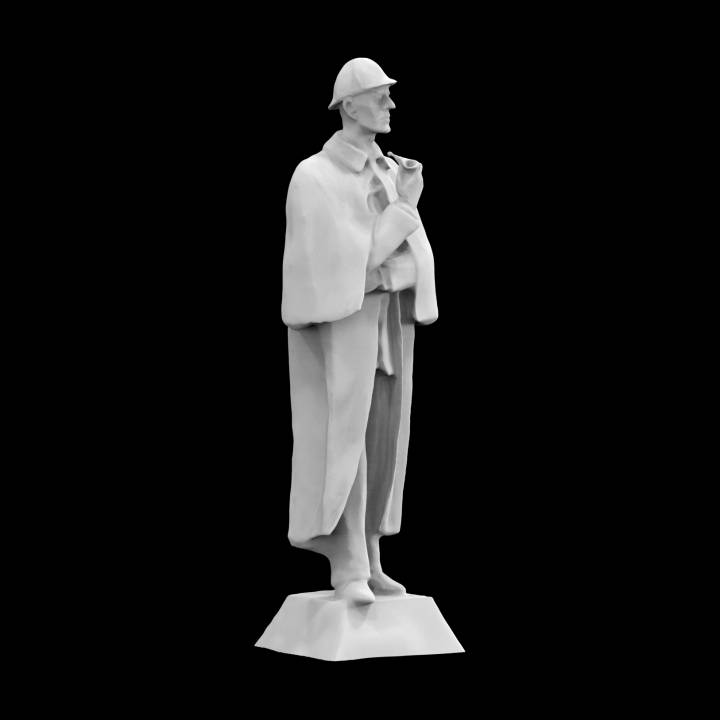 sherlock holmes statue baker street london scan sherlockholmes fictional detective bakerstreet store 3D print model - Mito3D
