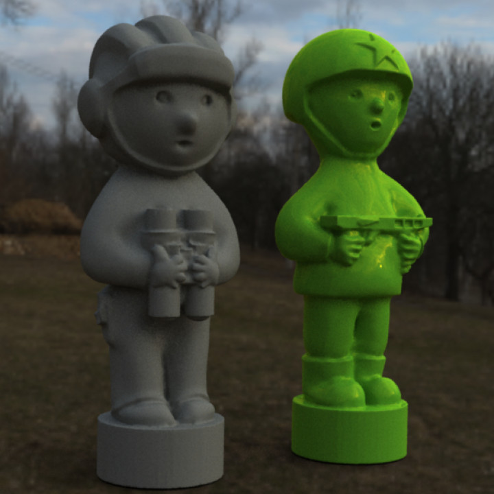tripulación brdm soldado juguete toy soldier 3D print model - Mito3D