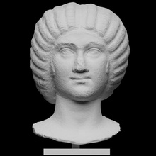 romano mármol cabeza escanear escultura mujer 3dprintable cristianas romana 3d print model - Mito3D