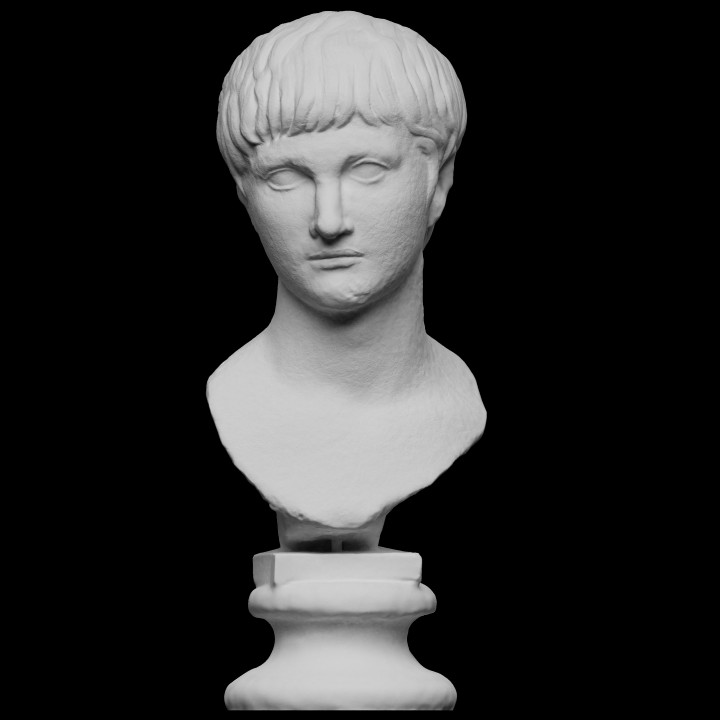 romano mármol cabeza escanear antiguo 3dprintable cristianas 3D print model - Mito3D