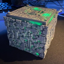 borg cube framboise pi 4 Cas gaine Star Trek raspberrypicase 3d print model - Mito3D