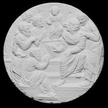 circle antonio di pietro averlino & garden 3dprintable relief christies tondorelief 3d print model - Mito3D