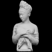 Madame recamier analyse buste sculpture 3dprintable 3d print model - Mito3D