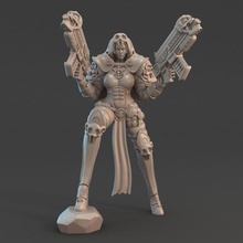sister throne pre-supported tabletop battle future war warhammer scifi sisters bitch bolter nun trhone 3d print model - Mito3D
