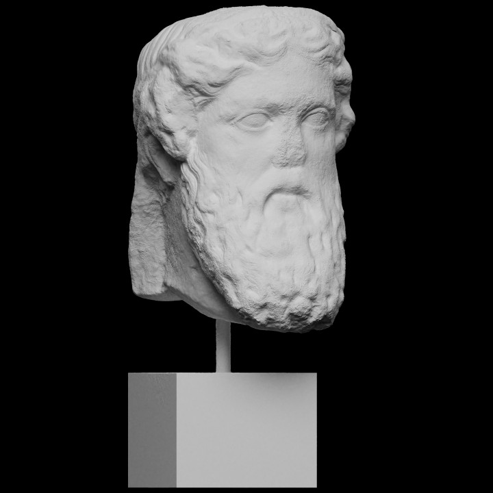 romain marbre tête Dieu analyse 3dprintable christies 3D print model - Mito3D