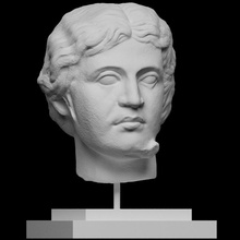 romano marmo testa scansione fallimento scultura 3dprintable christies 3d print model - Mito3D