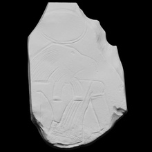 calcário ostracon Varredura pedra 3dprintable Petrie 3d print model - Mito3D