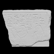 lintel nakht scan 3dprintable stele petrie agyptian 3d print model - Mito3D