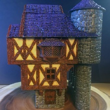 bruxo mansão rpg 3dprint dnd ferreiro cidade feiticeiro 3d print model - Mito3D