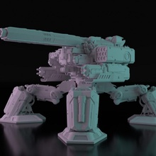 atlante cannone cyberpunk eredità giocattoli Giochi kickstarter cyberpunklegacy 3d print model - Mito3D