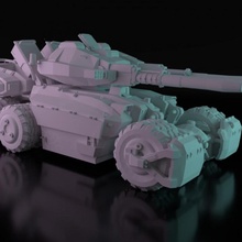 ejecutor tanque cyberpunk legado juguetes juegos zumbido mech cyberpunklegacy justicia callejera supresión 3d print model - Mito3D