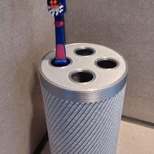 élégant brosse dents tasse jardin titulaire soutien salle bains 3d print model - Mito3D