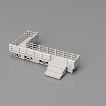 standalone modular catwalks toys & games stars tabletop scenery catwalk 3d print model - Mito3D