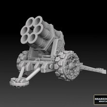 zar mortaio giocattoli Giochi 40k pistola veicolo warhammer cannone nano artiglieria caos squat nani kharadron vostroyan obice anticarro nebelwerfer thudd 3d print model - Mito3D