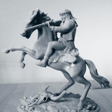 Apache Schütze Pferd Spielzeuge Spiele 3d print model - Mito3D