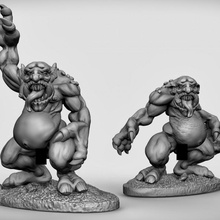 trolls jouets Jeux libre fantaisie troll donjons Dragons dnd éclaireur 3d print model - Mito3D