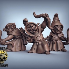goblins bows pre supported toys & games warhammer dungeonsanddragons dnd pathfinder ageofsigmar presupported 3d print model - Mito3D