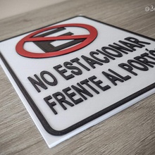 avvertimento proibito parco amici porta cartello lerero parcheggio 3d print model - Mito3D