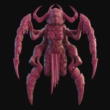 lusmon minore demone tavolo pulcino sexy trucco warhammer demoni lussuria slaanesh possesso shibari 3d print model - Mito3D