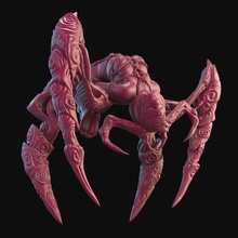 lusmon minore demone tavolo pulcino sexy trucco warhammer demoni lussuria slaanesh possesso 3d print model - Mito3D