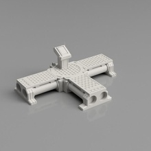 modular Rohre Steuerung Nabe Kreuzungen Spielzeuge Spiele Tischplatte Landschaft 3d print model - Mito3D