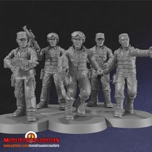 sg Mannschaft einstellen 1 Spielzeuge Spiele Armee Gewehr modular sci fi Soldat Star Tor Sternentor Jaffa 3d print model - Mito3D