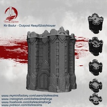 dwarves - watchtower toys & games terrain castle dwarf buiding 3d print model - Mito3D