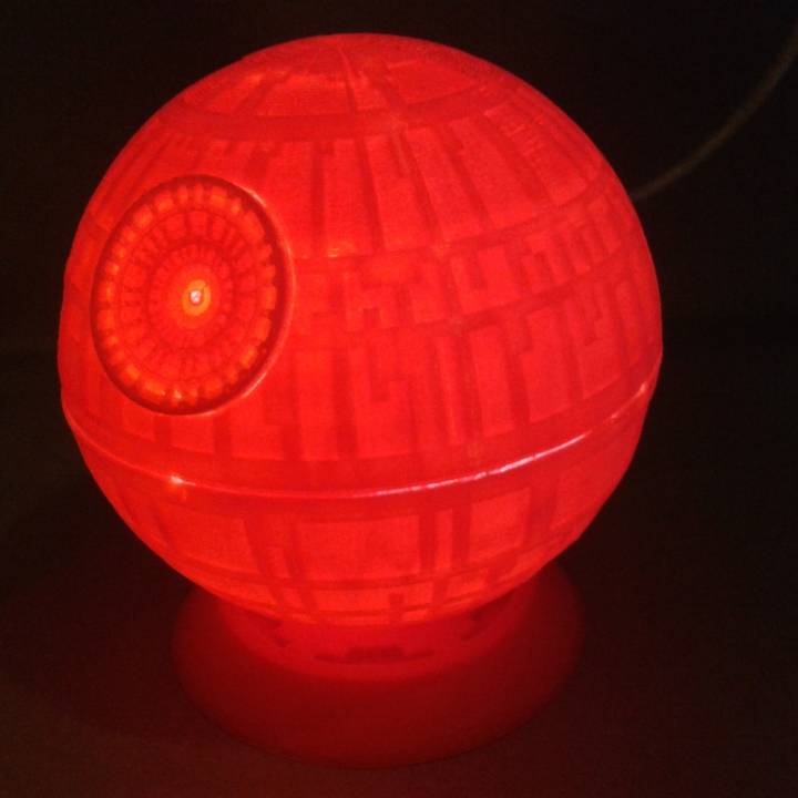 star wars - moon & garden lamp death 3D print model - Mito3D