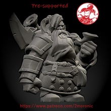 barbe vent tuyau fumeur nain jouets Jeux stl planche dragons donjons fantaisie Jeu mini rpg marteau guerre 3dprinting table miniature traditions pre supported 3d print model - Mito3D