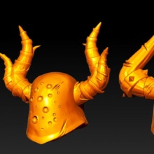 vicious warriors head set toys & games 3d print model - Mito3D