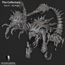 collector set 1 26 poseable parts toys & games 40k warhammer grotesque dnd monstrous gross talos drukhari wracks wracked 3d print model - Mito3D