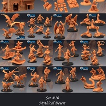 mythical desert set oriental encounter arabian nights collection toys & games classic fantasy medieval monster rpg warhammer sand enemy tabletop dungeon dnd pathfinder persian npc 3d print model - Mito3D