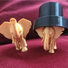 l'éléphant 3d print model - Mito3D