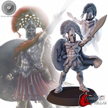 strategos toys & games stl epic fantasy greek historical leader model warrior character boardgame wargame gamesmythology griego historico 3d print model - Mito3D