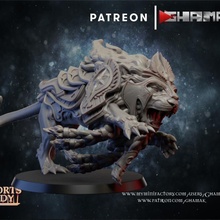 Alto duende leão 1 suporte pronto dragões masmorras fantasia martelo guerra miniatura dnd cidadãos 3d print model - Mito3D